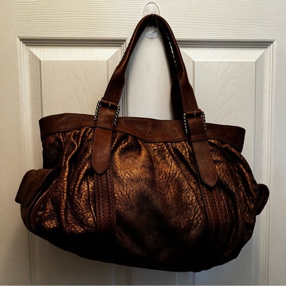 VINTAGE SOFT LEATHER COLE HAAN SHOULDER BAG - Picture 2 of 5